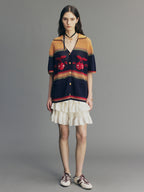 Vintage Hand-Knit Cherry Cardigan