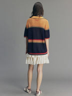 Vintage Hand-Knit Cherry Cardigan