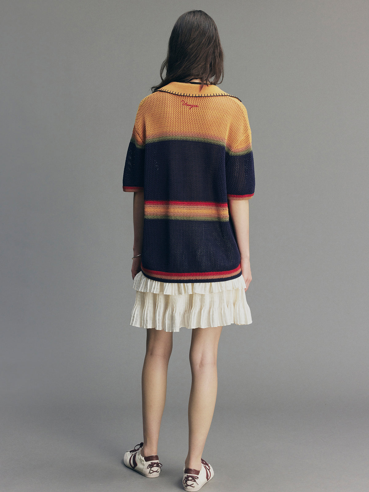 Vintage Hand-Knit Cherry Cardigan