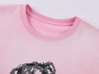 Bear-Print Embroidery T-shirt