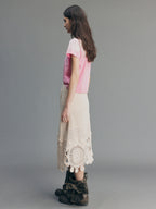 Bear-Print Embroidery T-shirt