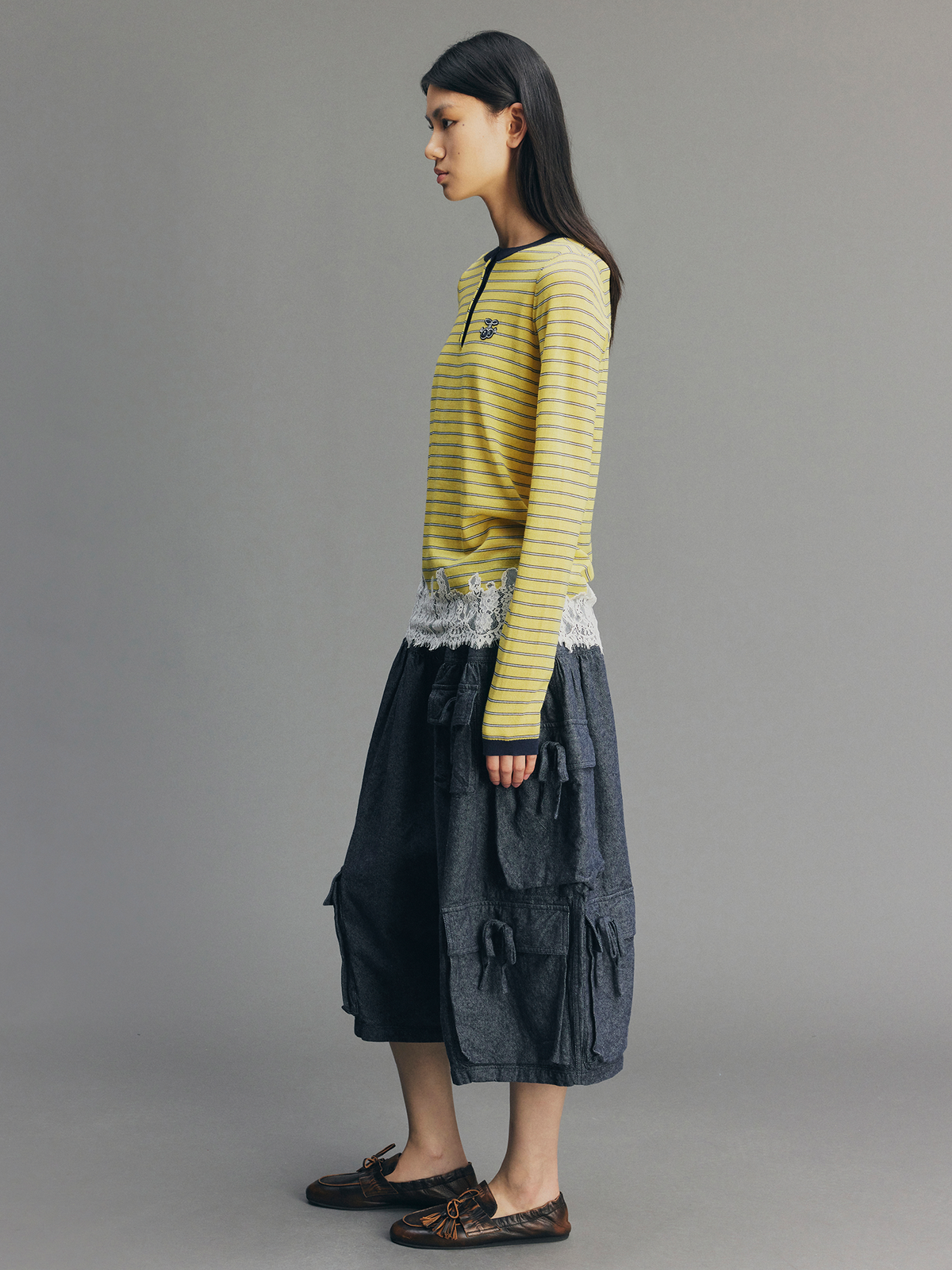 Bow Utility Balloon Pants
