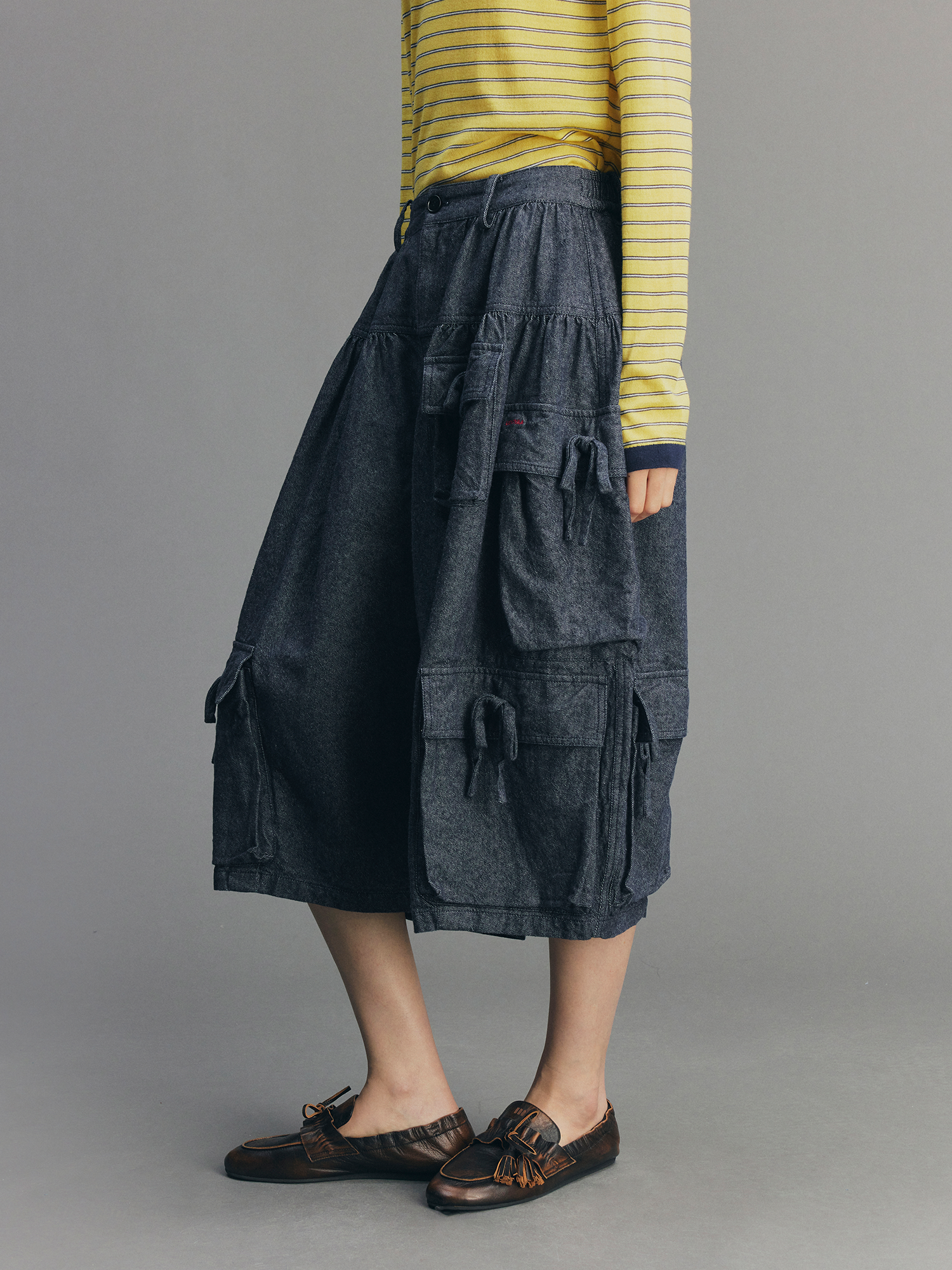 Bow Utility Balloon Pants