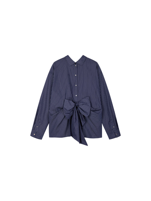 Reversible Bow Two-Way Shirt