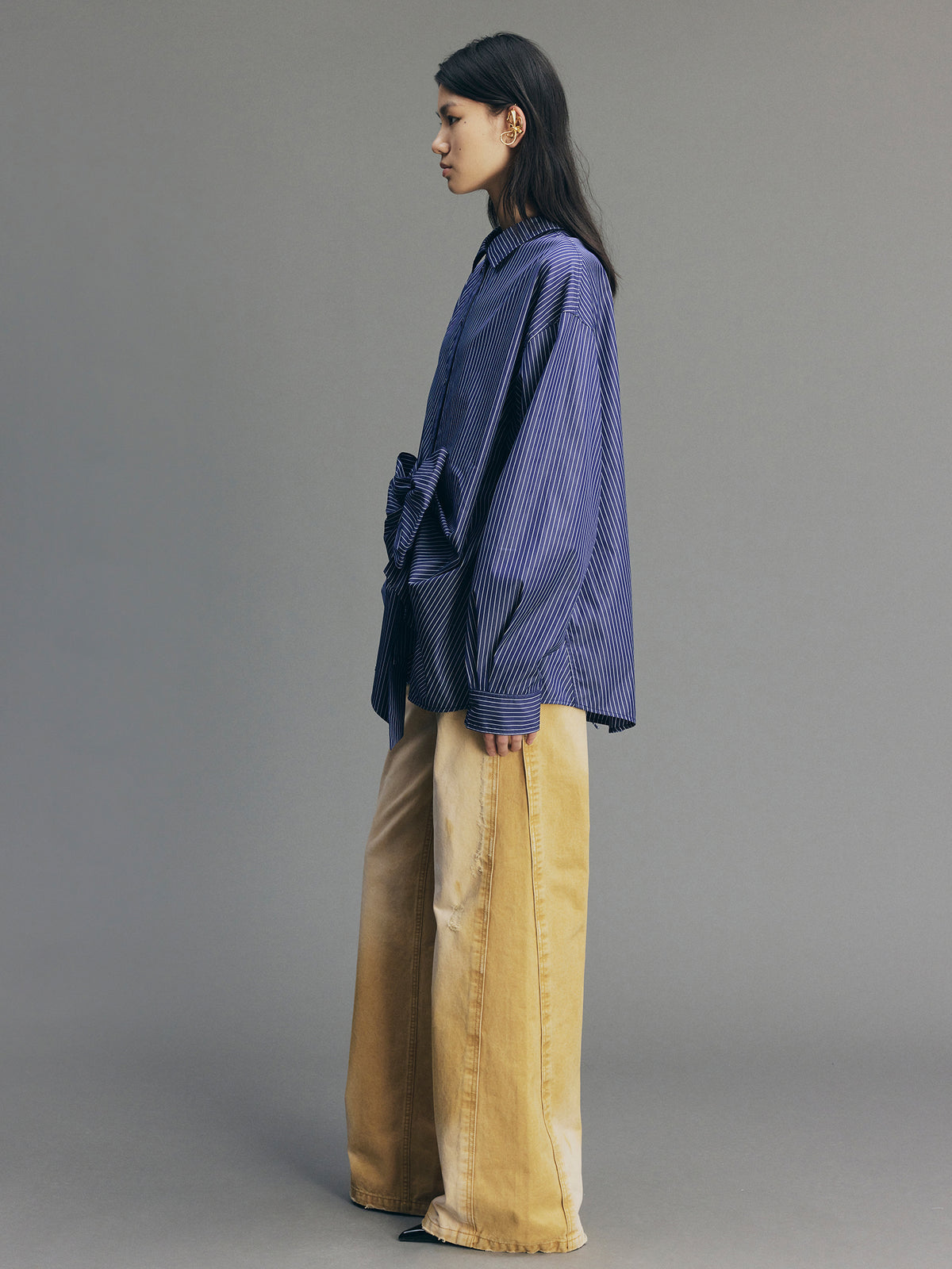 Reversible Bow Two-Way Shirt