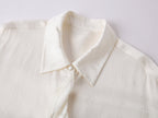 Romantic Shirring Ruffle Shirt