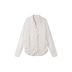Romantic Shirring Ruffle Shirt
