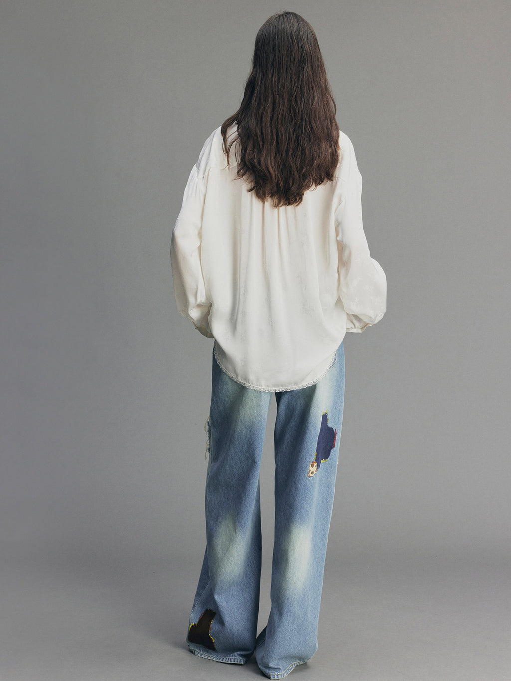 Romantic Shirring Ruffle Shirt