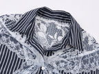 Striped Sailor Collar Shirt