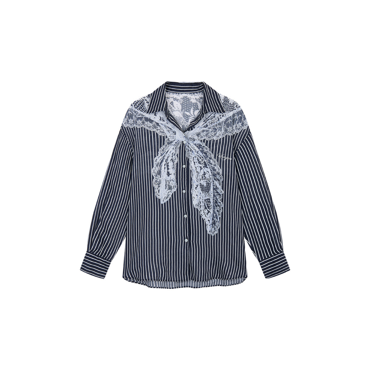 Striped Sailor Collar Shirt