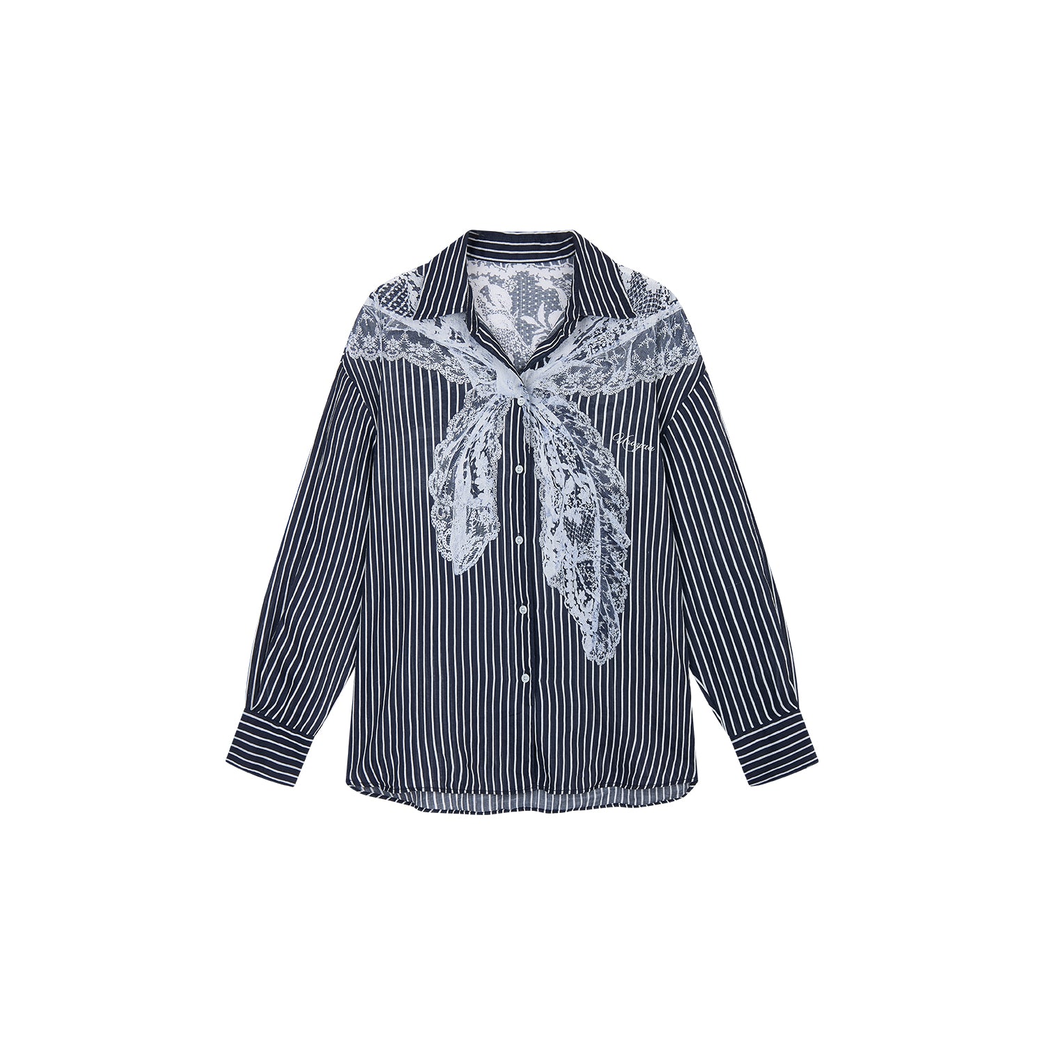 Striped Sailor Collar Shirt