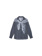 Striped Sailor Collar Shirt