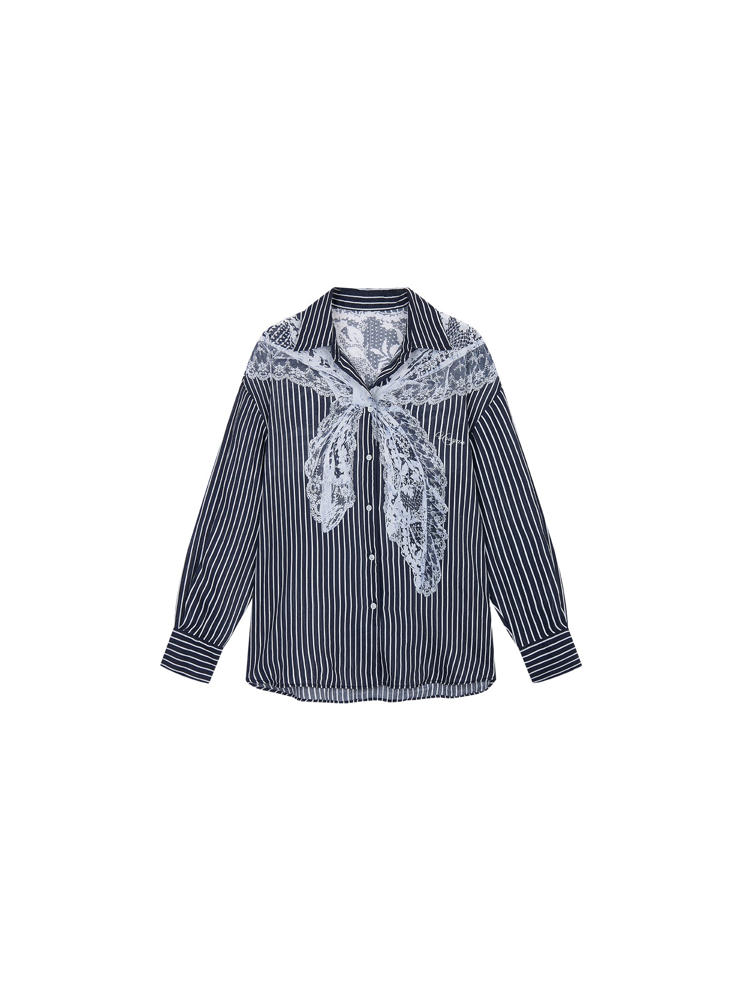 Striped Sailor Collar Shirt