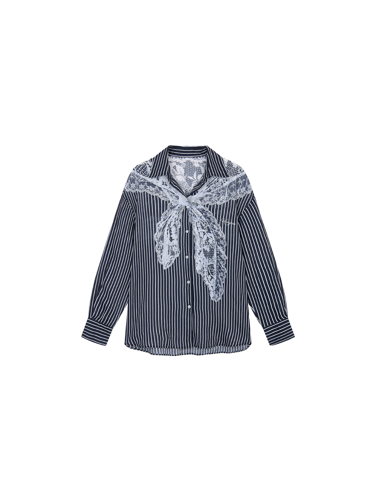Striped Sailor Collar Shirt