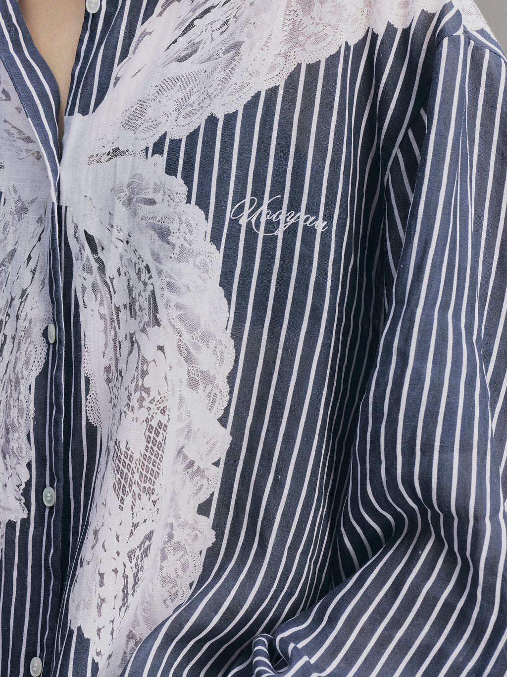 Striped Sailor Collar Shirt
