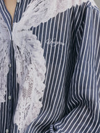 Striped Sailor Collar Shirt
