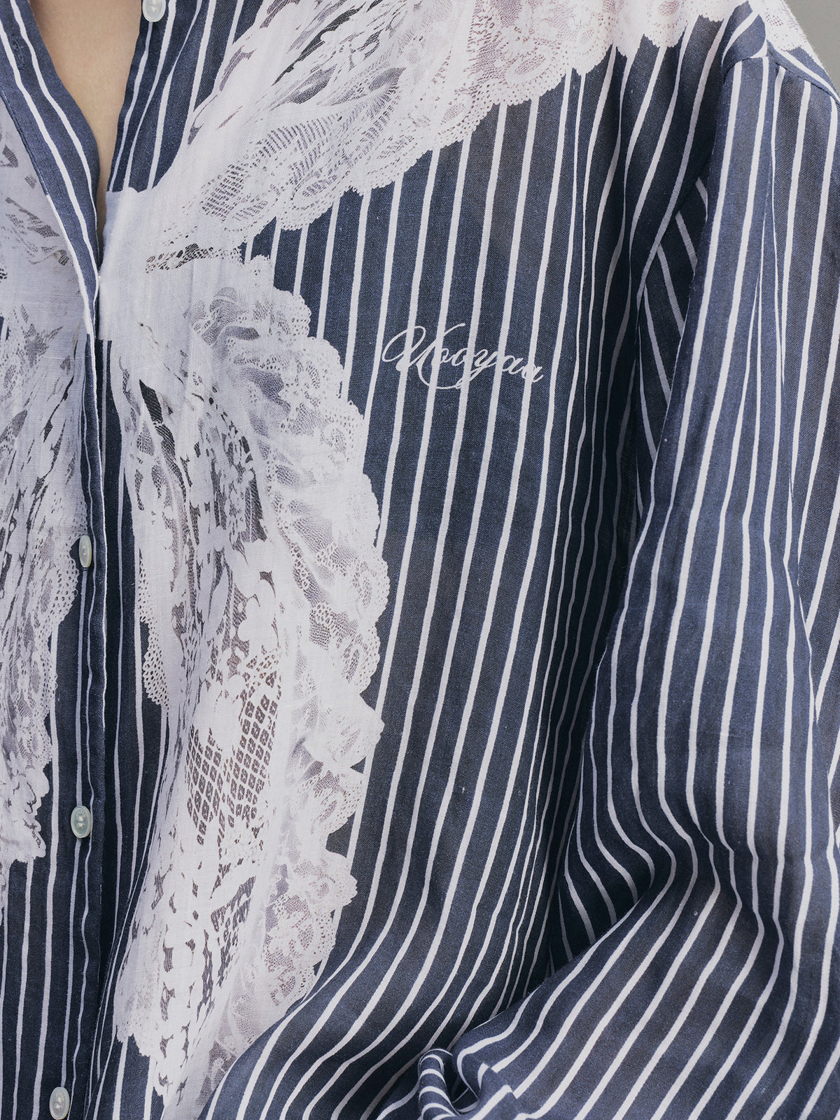 Striped Sailor Collar Shirt