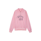 Flocked Bear Half-Zip Sweatshirt