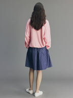 Flocked Bear Half-Zip Sweatshirt