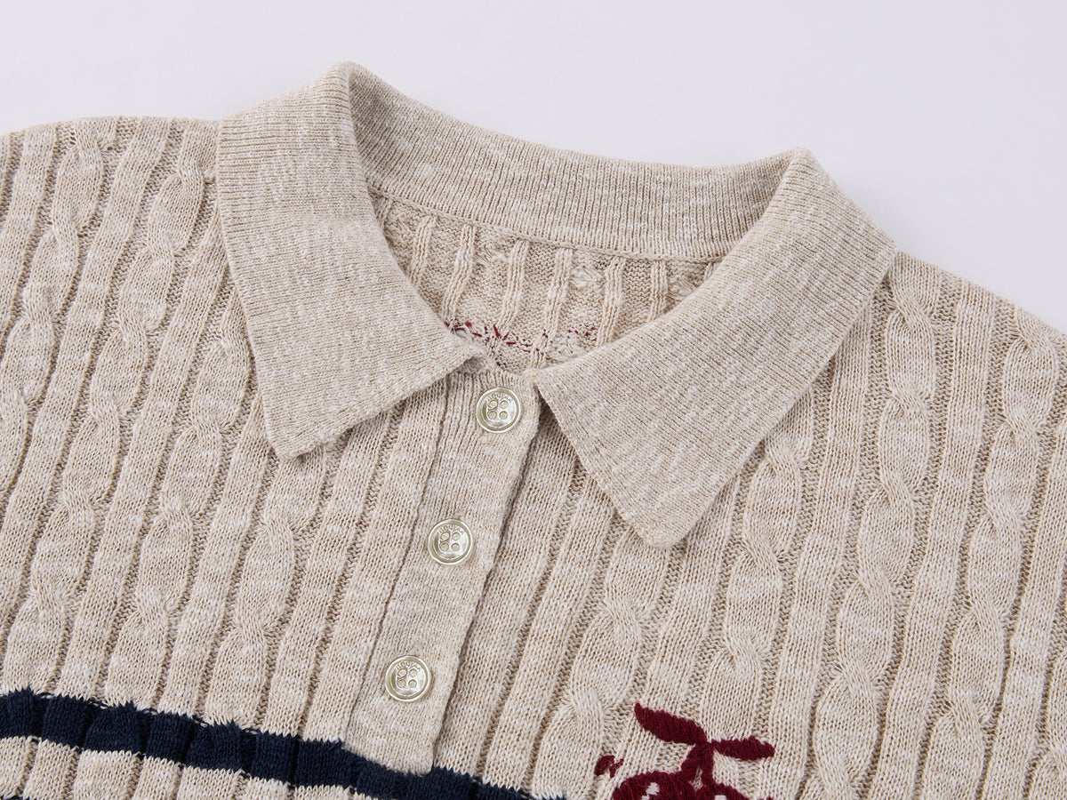 Striped Sporty Cherry T-shirt
