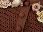 Vintage Hand-Crochet Polo Knit T-shirt