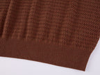 Vintage Hand-Crochet Polo Knit T-shirt