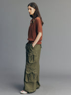 Vintage Hand-Crochet Polo Knit T-shirt