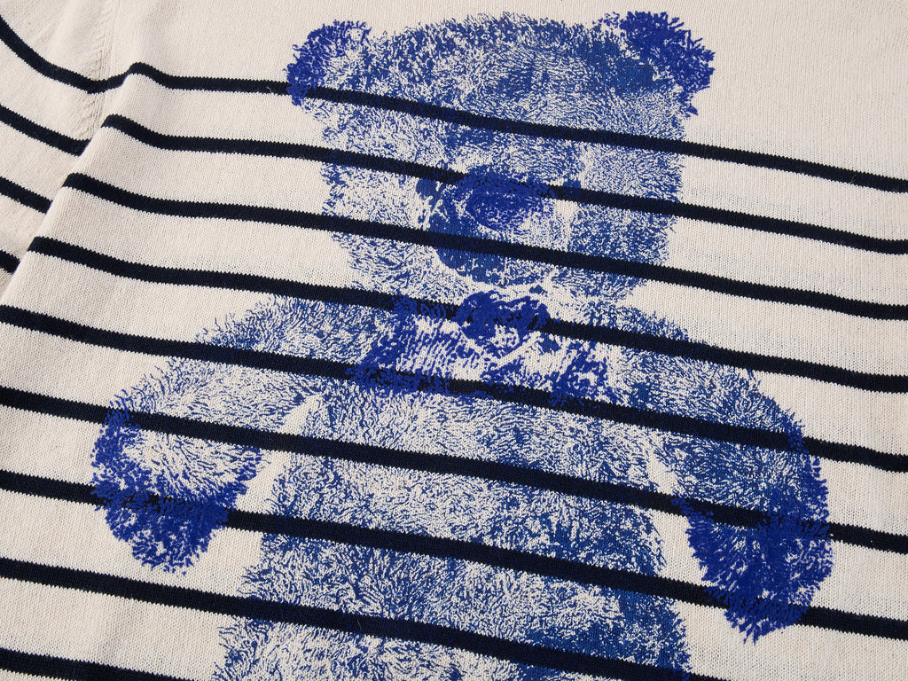 Bear-Print Knit Sweater