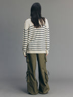 Bear-Print Knit Sweater