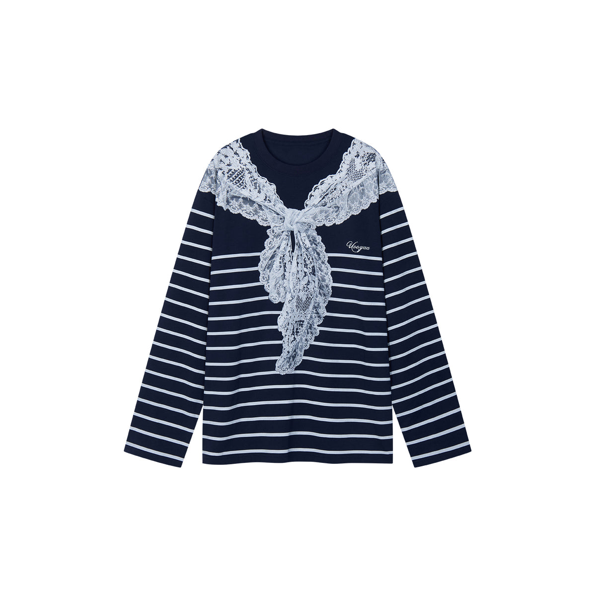 Striped Sailor Collar Sweatshirt