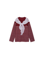 Striped Sailor Collar Sweatshirt