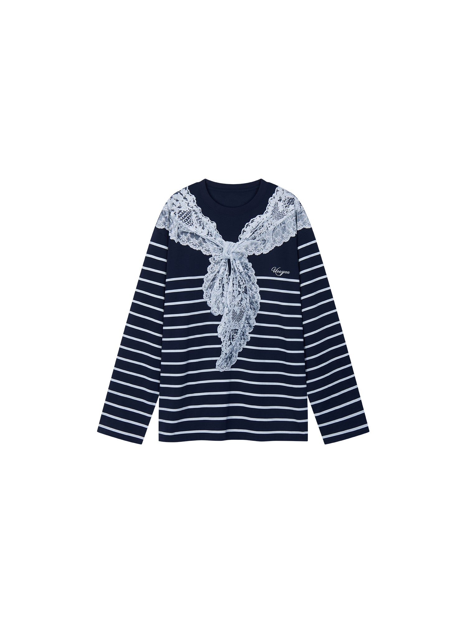 Striped Sailor Collar Sweatshirt
