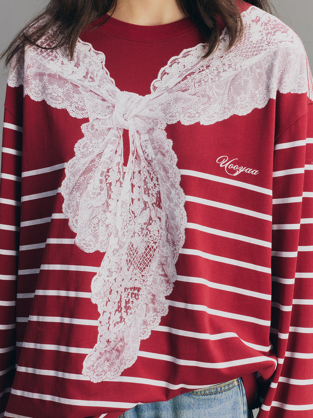 Striped Sailor Collar Sweatshirt