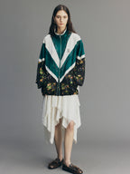 Jacquard Lace Mixed Sport Jacket