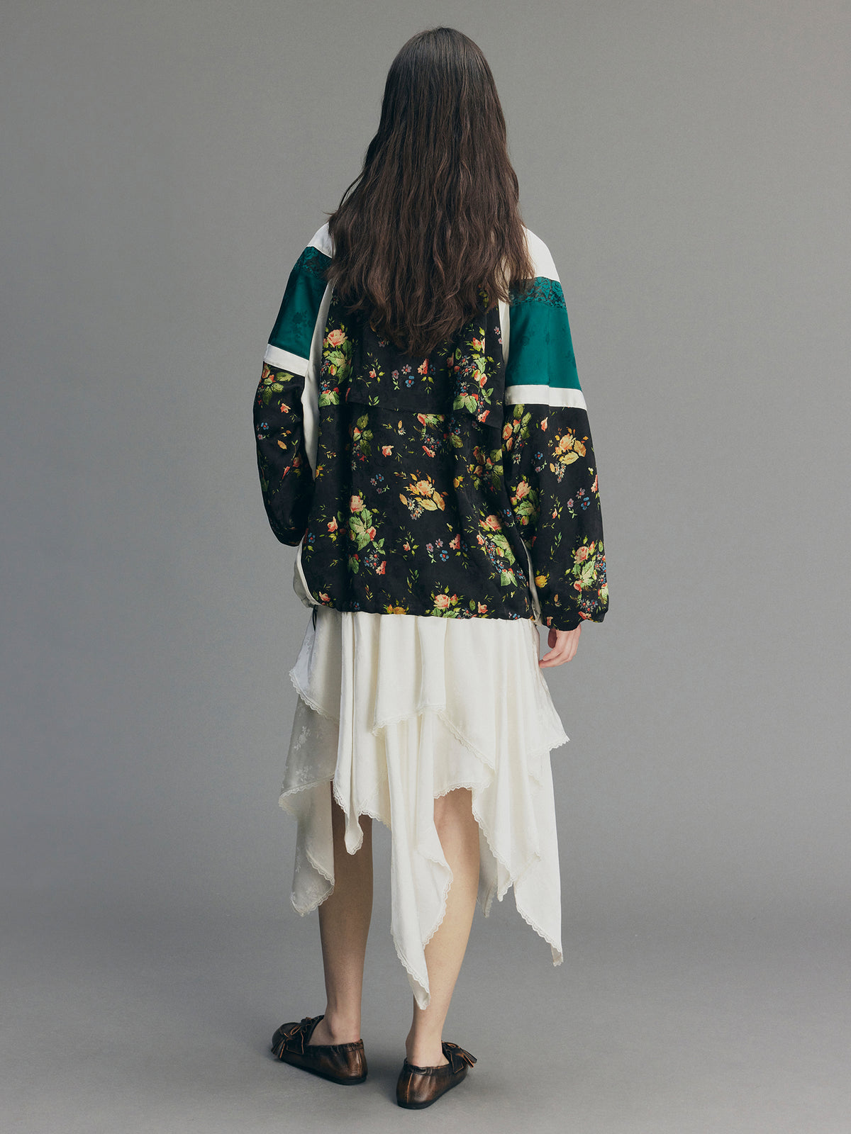 Jacquard Lace Mixed Sport Jacket