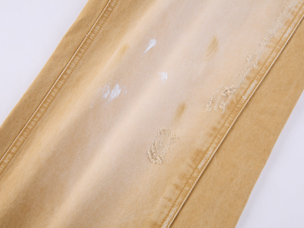 Paint-Spot Distressed Jeans
