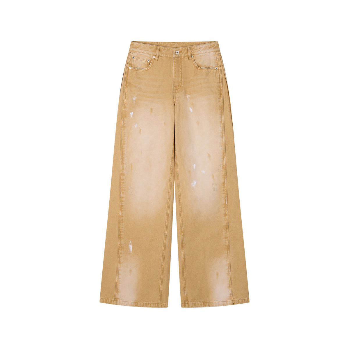 Paint-Spot Distressed Jeans
