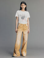 Paint-Spot Distressed Jeans