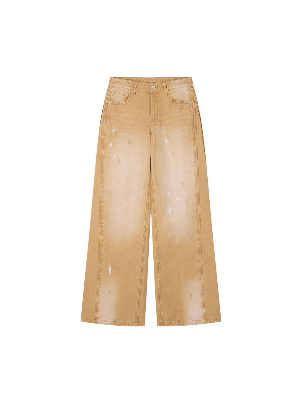 Paint-Spot Distressed Jeans