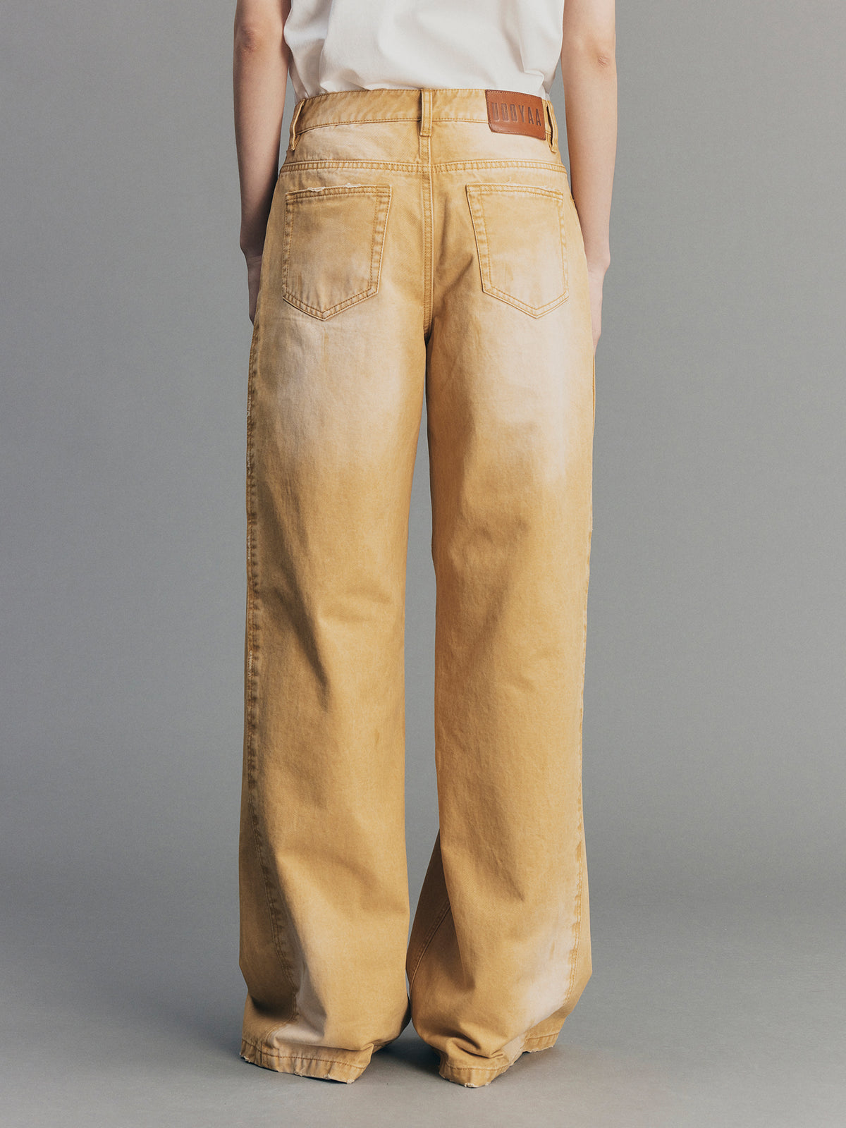 Paint-Spot Distressed Jeans