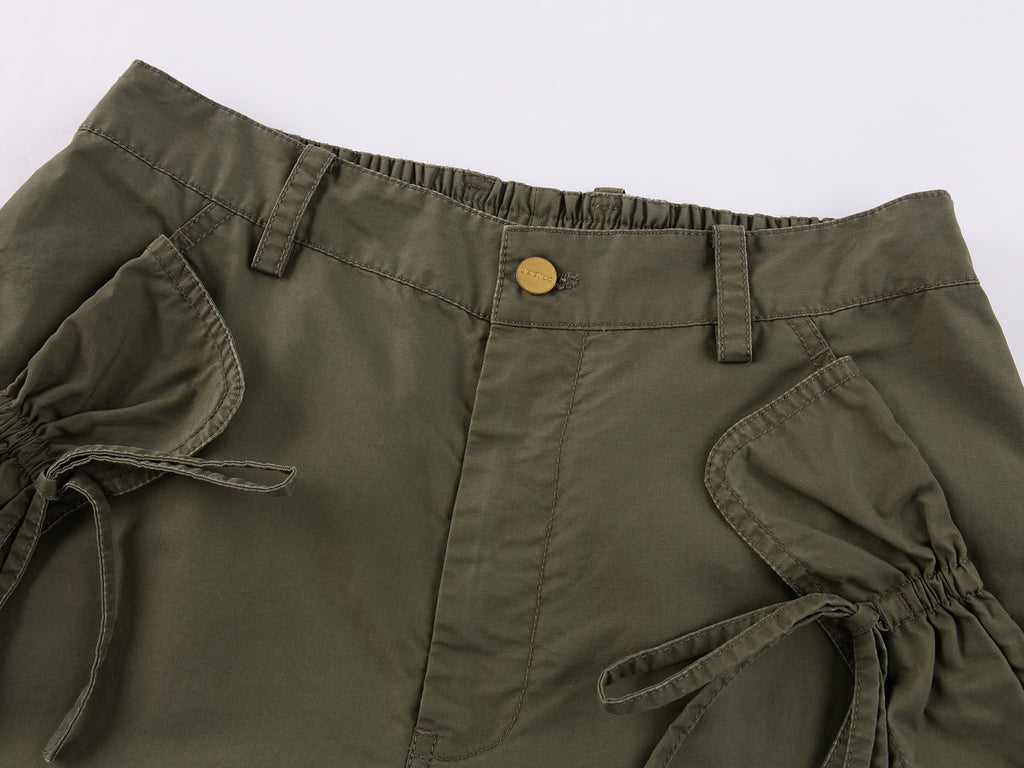 3D Bow Tie Multi-Pocket Cargo Pants