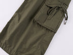 3D Bow Tie Multi-Pocket Cargo Pants