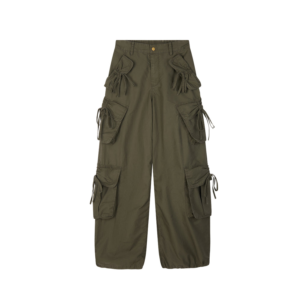 3D Bow Tie Multi-Pocket Cargo Pants