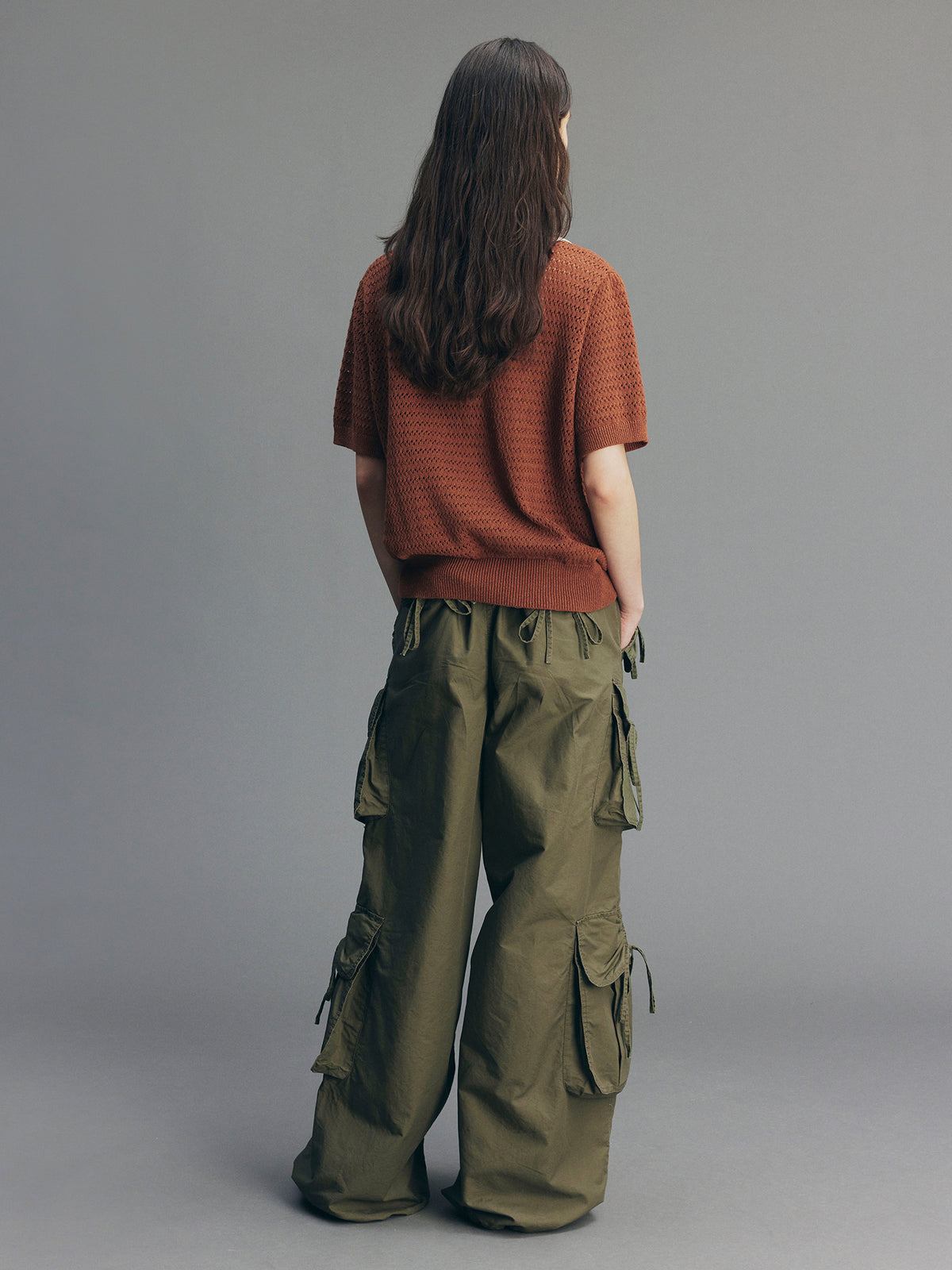 3D Bow Tie Multi-Pocket Cargo Pants