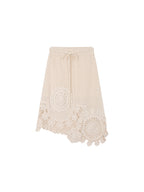 Vintage Hand-Crochet Floral Skirt