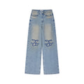 Sporty Cherry Vintage Straight-Leg Jeans