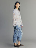 3D Bow Tie Denim Cargo Jeans