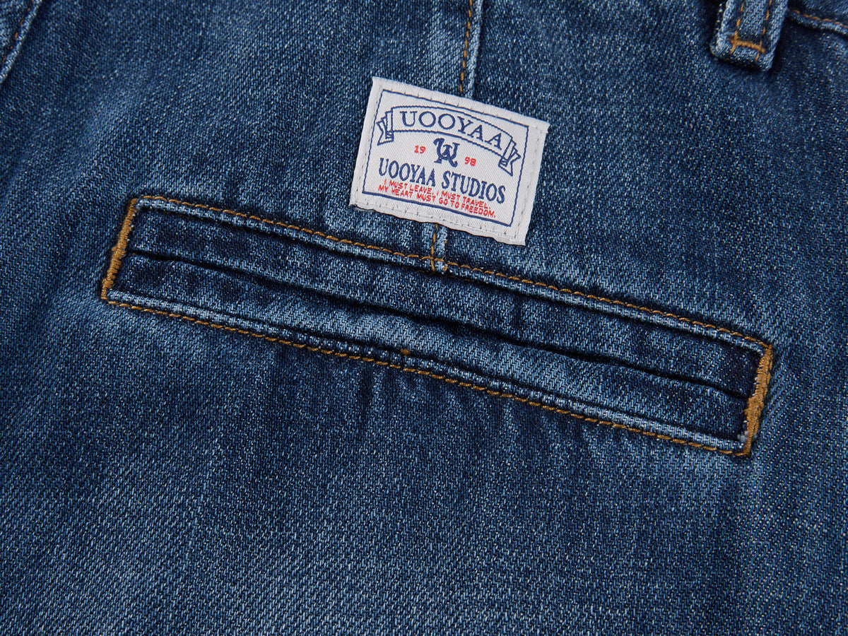 3D Bow Tie Denim Cargo Jeans