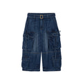 3D Bow Tie Denim Cargo Jeans