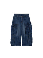 3D Bow Tie Denim Cargo Jeans